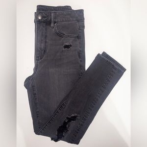 American Eagle Outfitters Black Super Stretch High Rise Jegging Short